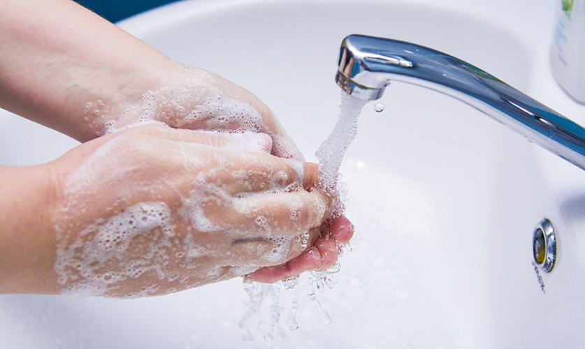 روش صحیح شستن دستها
