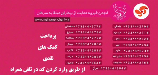 پرداخت كمك هاي نقدي به انجمن خيريه مهرانه 